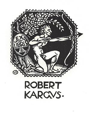 Exlibris Robert Kargus. 1915.