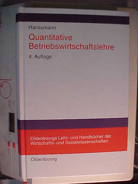 Quantitative Betriebswirtschaftslehre Hardcover | Indigo Chapters