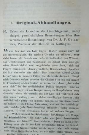 Ueber die Ursachen der Gesichtsgeburt; nebst einigen geschichtlichen Bemerkungen über ihre versch...