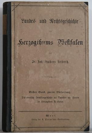 Landes- und Rechtsgeschichte des Herzogthums Westfalen. Erster Band, zweite Abteilung: Diplomatis...