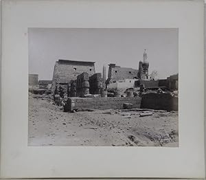 Louxor: Pylône et Obélisque (temple de Rhamses). Original photograph (no. 787) / albumen print vo...