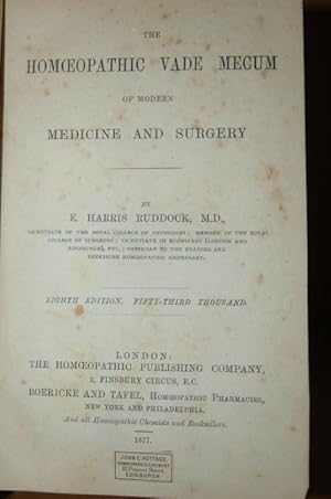 The Homoeopathic Vade Mecum of modern Medicine and Surgery. 8. edition.