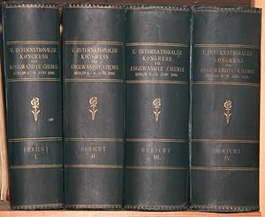 V. Internationaler Kongress der angewandten Chemie, Berlin 2.-8. Juni 1903. Bericht, erstattet vo...