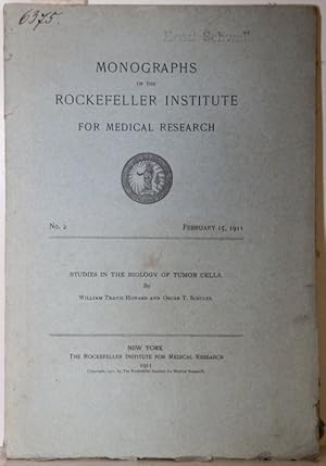 Studies in the Biology of Tumor Cells. (= Monographs of the Rockefeller Institute, No. 2).