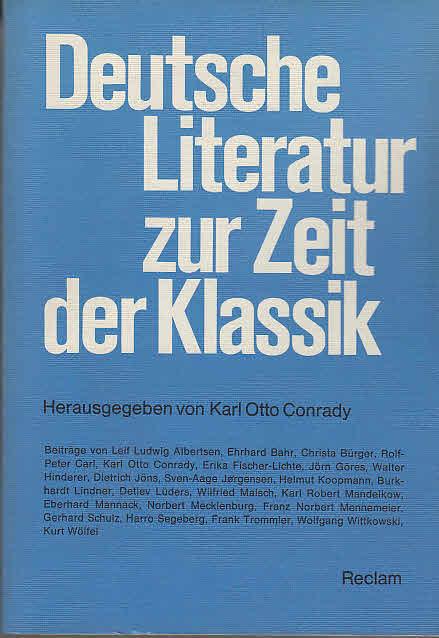 Deutsche Literatur zur Zeit der Klassik
