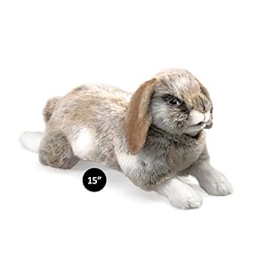 Folkmanis Puppets 15" Holland Lop Rabbit Hand Puppet #2892 by Folkmanis Puppets