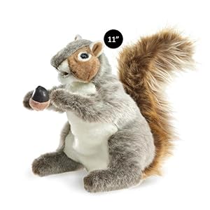 Folkmanis Puppets 11" Gray Squirrel Hand Puppet #2553 by Folkmanis Puppets