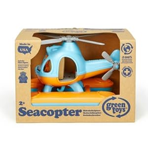 Green Toys BLUE Sea Copter Made in the USA From 100% Recycled Plastic