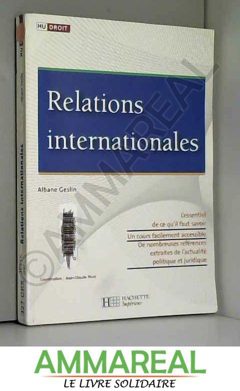 Relations internationales - Albane Geslin et Jean-Claude Ricci