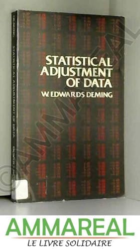 Statistical adjustment of data