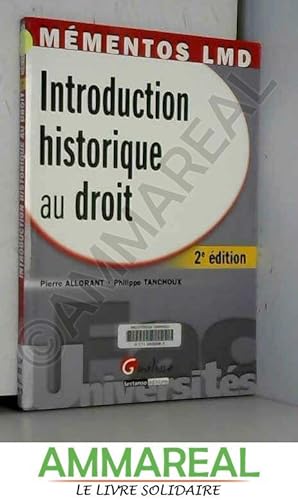 9782297018449 Introduction Historique Au Droit French - 