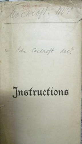 Documents relating to John Cockroft, native school teacher of Hokianga