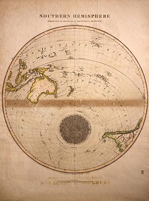 Southern Hemisphere Projected on the Plane of the Horizon of London. Projected & Engraved for Tho...