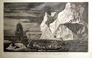 Les Isles De Glace, Vues Le 9 Janvier 1773 Engraving