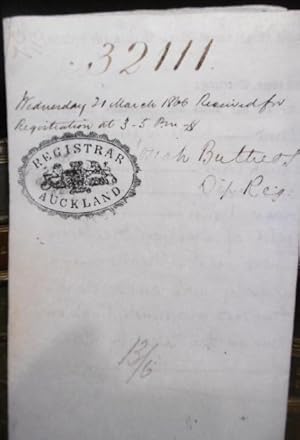 Land Grant to George Boyd, 23 November 1865