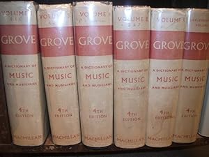 Grove's Dictionary of Music and Musicians (complete in 6 vols)