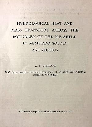 Hydrological Heat and Mass Transport Across The Boundary Of the Ice Shelf in McMurdo Sound, Antar...