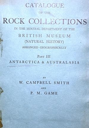 Catalogue of the Rock Collections in the Mineral Department Of the British Museum (Natural Histor...