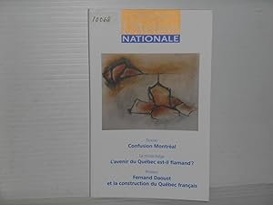 L'Action nationale Octobre 2009 vol. XCIX no. 8: Dossier Confusion Montreal; Le miroir belge L'av...