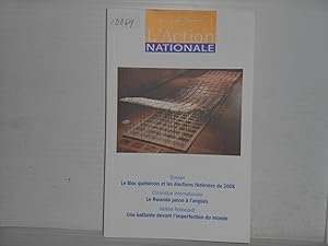 L'Action nationale janvier 2009 vol. XCIX no. 1 Dossier Le Bloc quebecois et les élections federa...