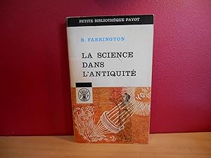 LA SCIENCE DANS L'ANTIQUITE