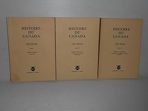 Lot de trois: HISTOIRE DU CANADA syntheses publiees dans la revue Mes fiches Tome I Regime franca...