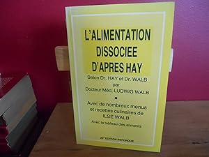 L'ALIMENTATION DISSOCIEE D'APRES HAY