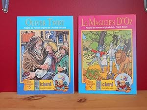 Lot de 2 livres ; Série classique Richard et le secret des livres magiques 5 & 6 Oliver Twist & L...