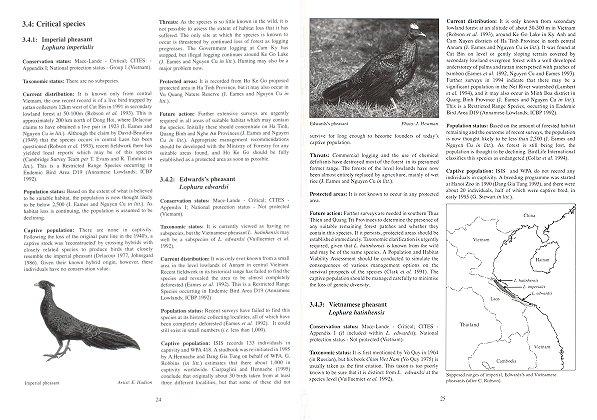 Pheasants: Status Survey and Conservation Action Plan 1995-1999. - McGowan, Philip and Peter J. Garson.
