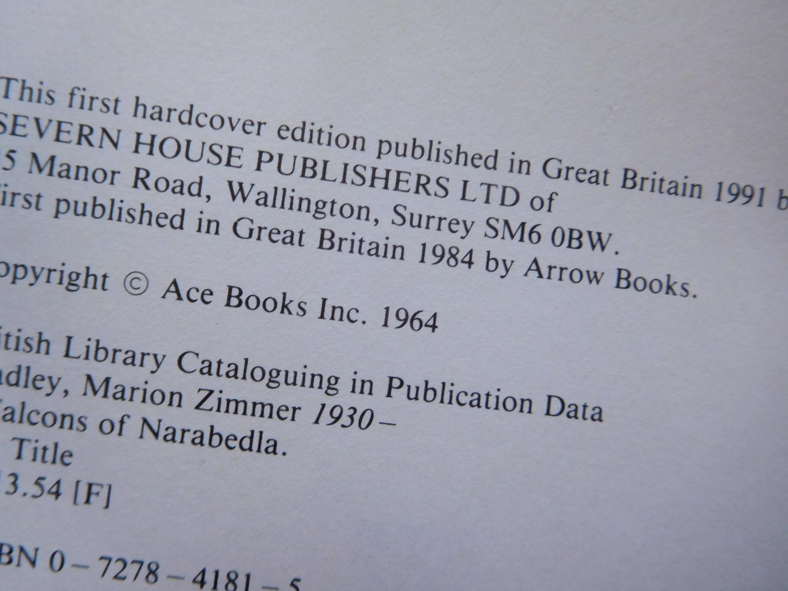 The Falcons Of Narabedla Pristine Copy - 