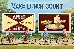 Propaganda Poster Make Lunch Count Cycling