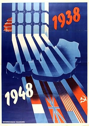 Propaganda Poster Austrian People's Party OVP 1938 1948 WWII