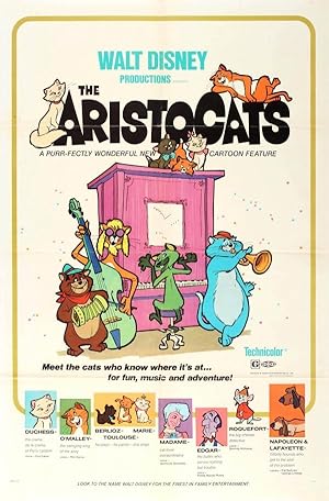 Cinema Poster The Aristocats Walt Disney