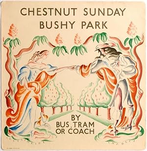 Travel Poster LT Chestnut Sunday Bushy Park