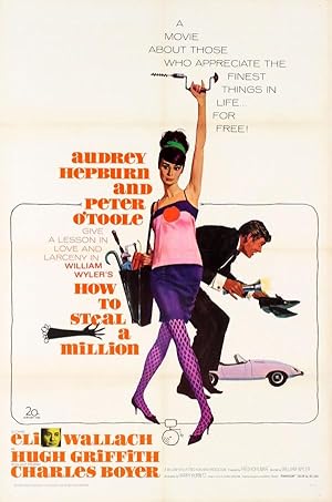 Cinema Poster How to Steal a Million Audrey Hepburn Peter OToole