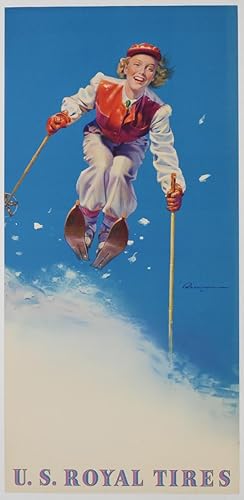 Ski Poster U.S. Royal Tires Kauffmann