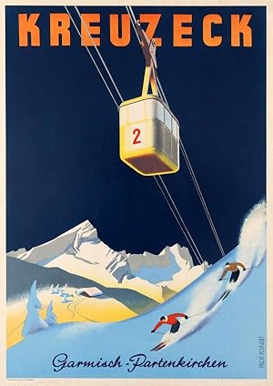 Ski Poster Kreuzeck Ski Germany Bavaria