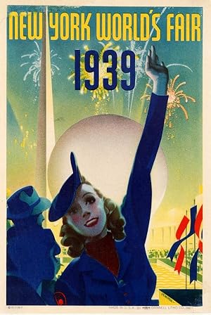 Travel Poster New York World's Fair 1939 Art Deco