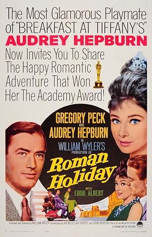 Cinema Poster Roman Holiday Audrey Hepburn