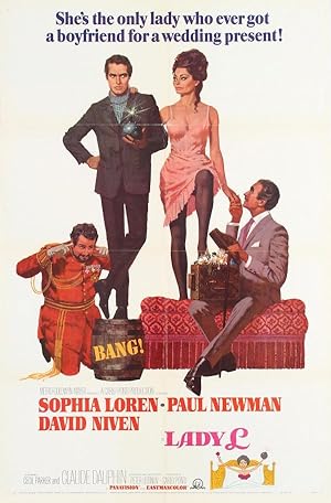 Cinema Poster Lady L Sophia Loren Paul Newman