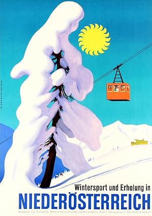 Ski Poster Winter Sport And Relaxation In Lower Austria