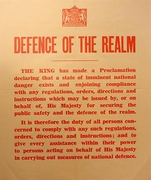 War Poster WWII Defence of the Realm