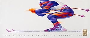 Ski Poster Olympic Winter Games Lillehammer 1994