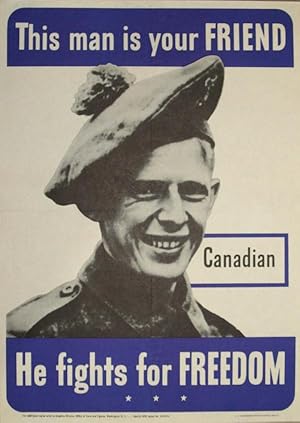 War Poster This Man is Your Friend Canadian