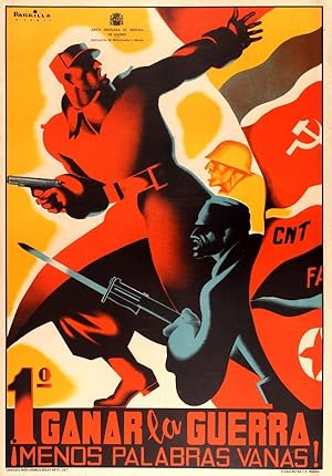 War Poster Spanish Civil War First Win The War