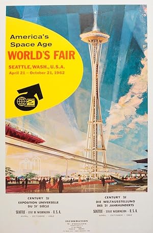 Travel Poster Seattle World Fair Century 21 Space Age