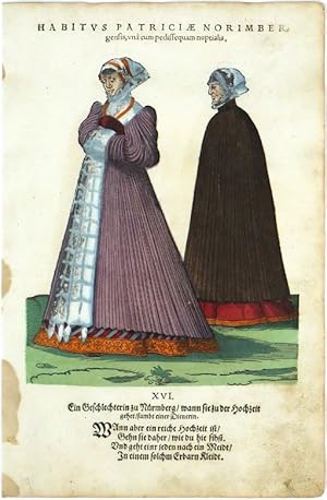 Habitvs Patriciae Norimbergensis, vna cum pedissequam nuptialis