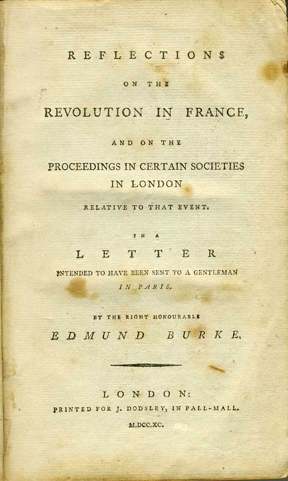 Reflections on the Revolution in France