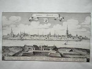 "EMBRICA - Emmerich 1647" (Emmerich am Rhein). Aus "Topographia Germaniae. Westphalia"