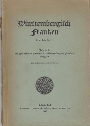 Württembergisch Franken - Jahrbuch des Historischen Vereins für Württembergisch Franken. Neue Fol...